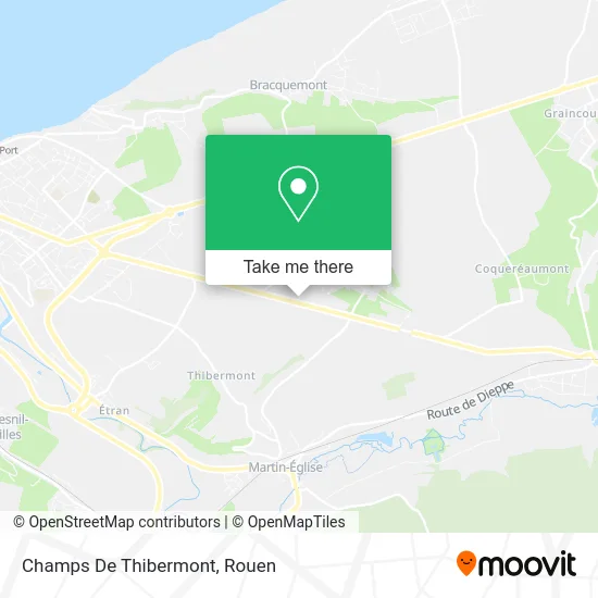 Champs De Thibermont map