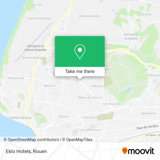 Eklo Hotels map
