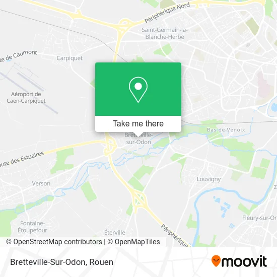 Bretteville-Sur-Odon map