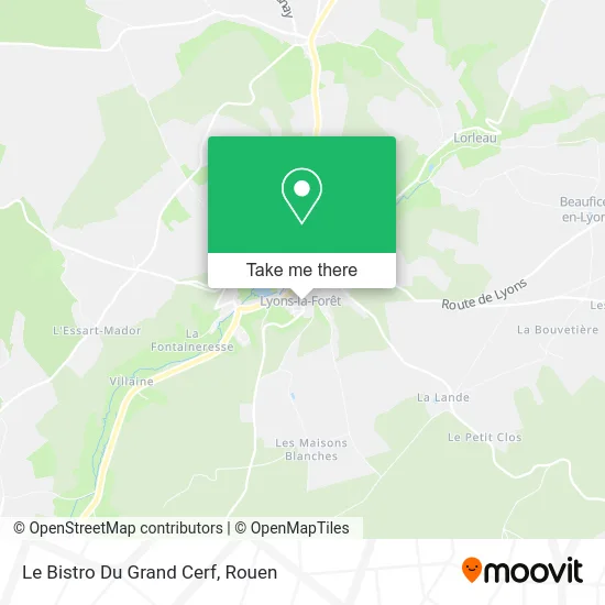 Le Bistro Du Grand Cerf map