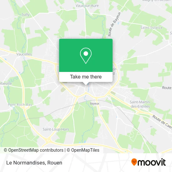 Le Normandises map