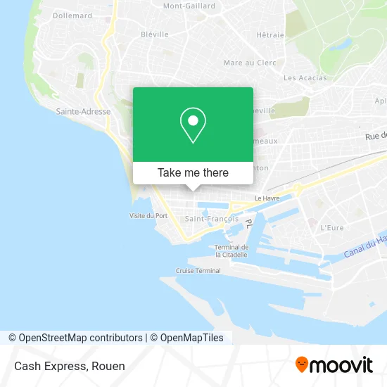 Cash Express map