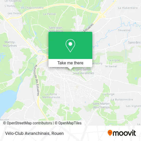 Vélo-Club Avranchinais map