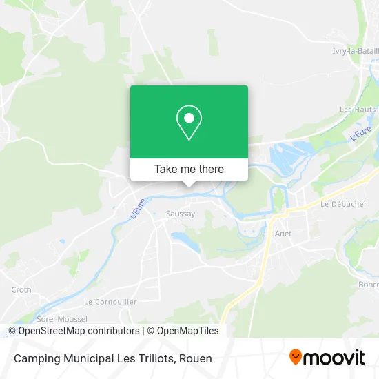 Camping Municipal Les Trillots map