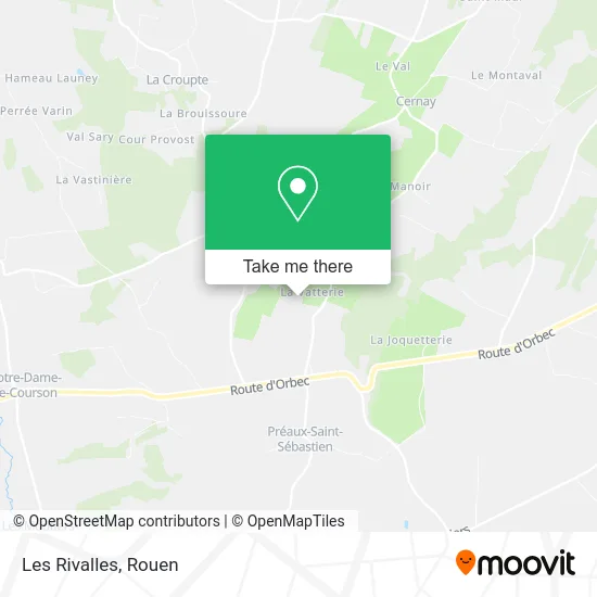 Les Rivalles map
