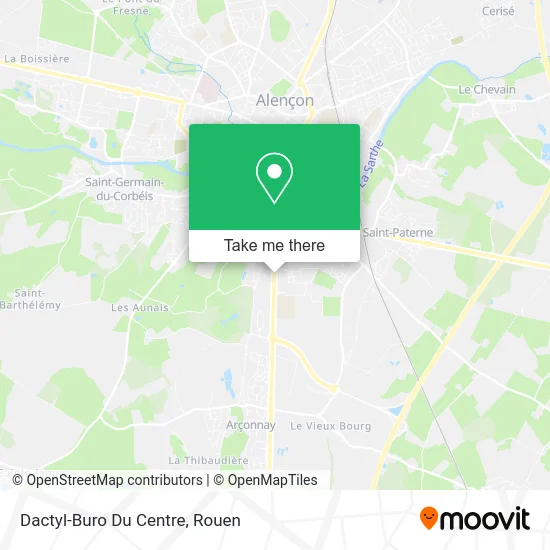 Dactyl-Buro Du Centre map