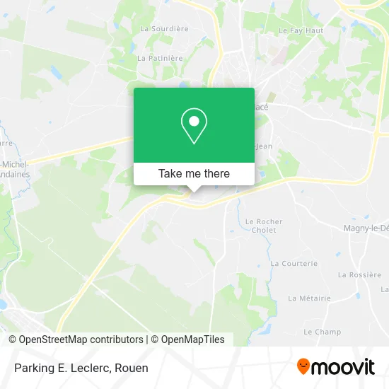 Parking E. Leclerc map