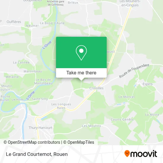 Le Grand Courtemot map