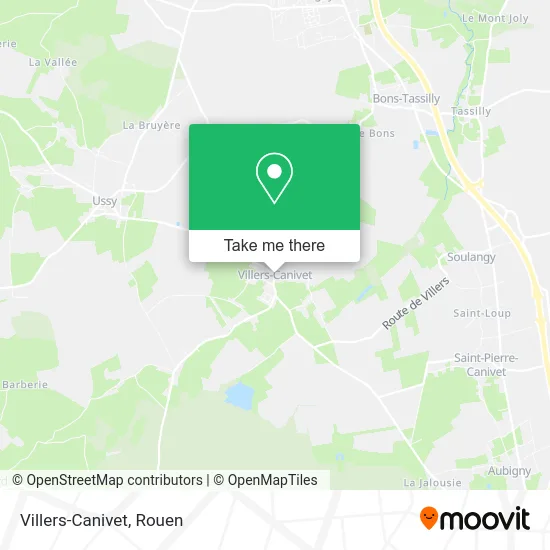 Villers-Canivet map
