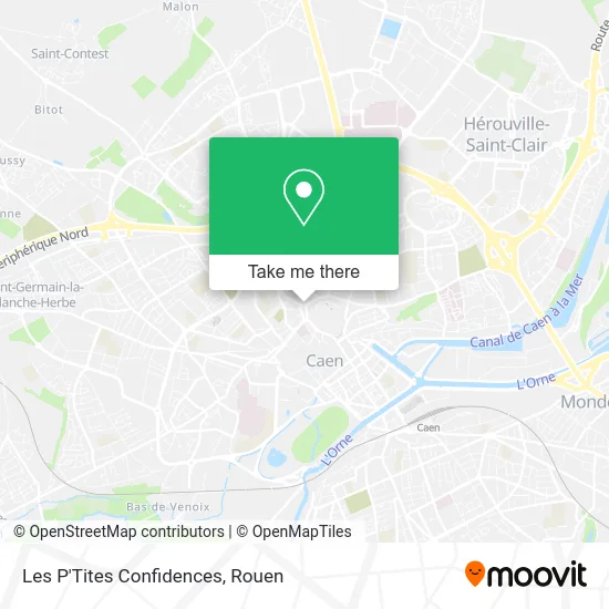 Les P'Tites Confidences map