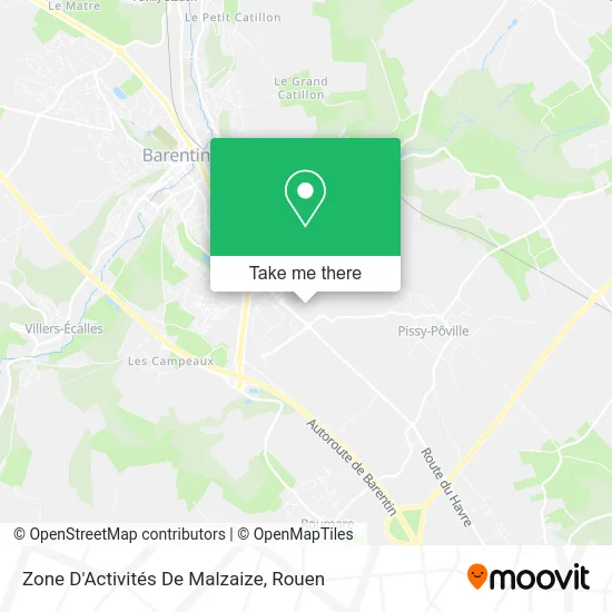 Zone D'Activités De Malzaize map