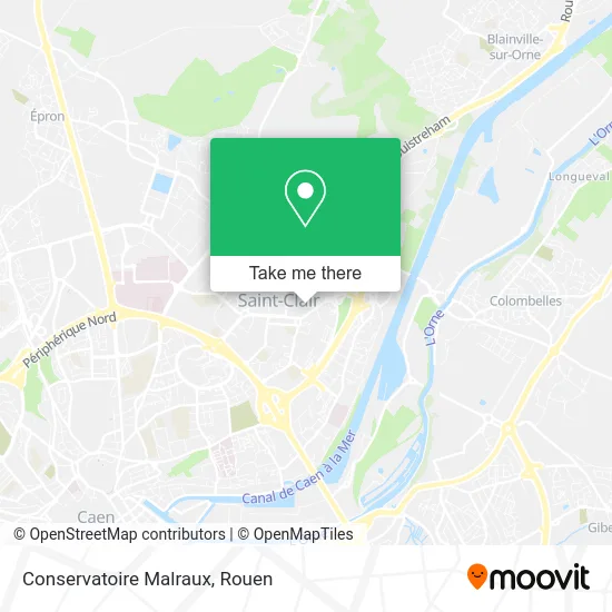 Conservatoire Malraux map