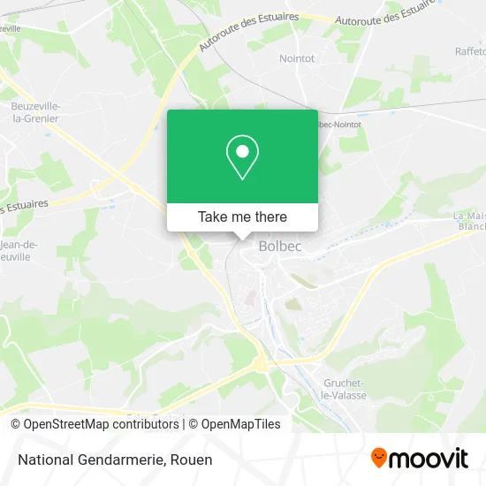 Gendarmerie Nationale map