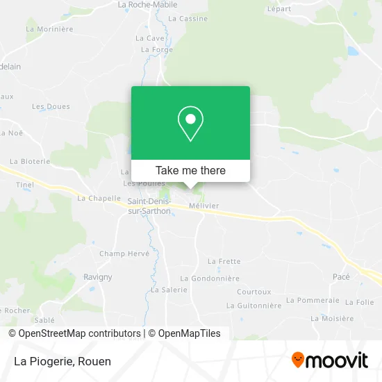 La Piogerie map