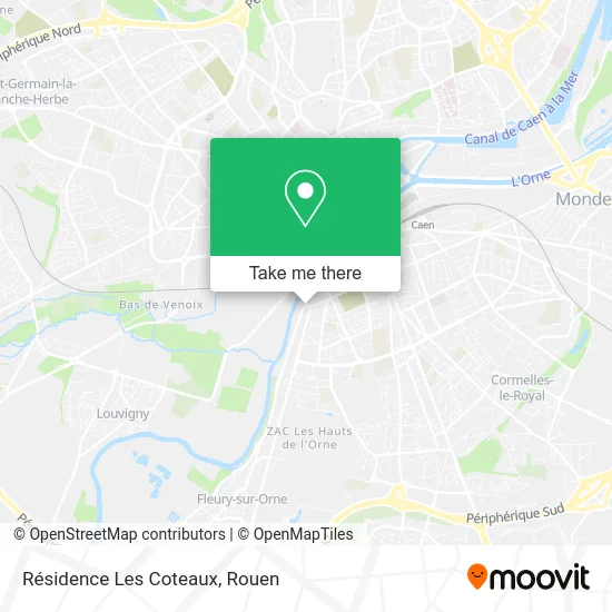 Résidence Les Coteaux map