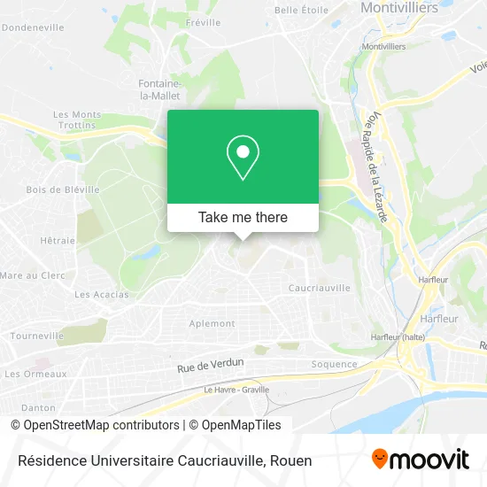 Résidence Universitaire Caucriauville map