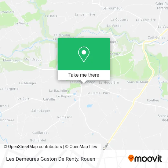Les Demeures Gaston De Renty map