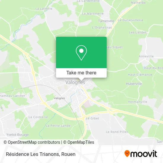 Résidence Les Trianons map