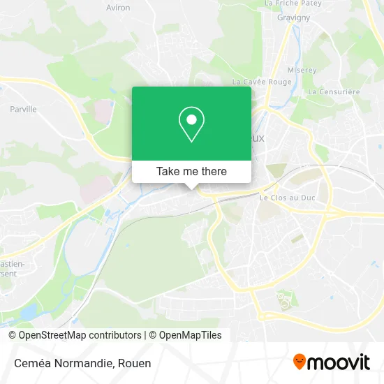 Ceméa Normandie map