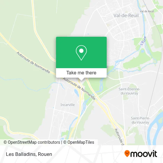 Les Balladins map