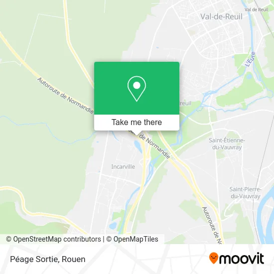 Péage Sortie map