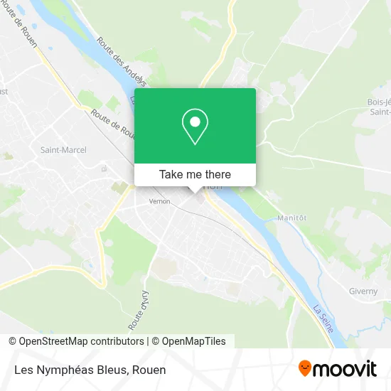 Les Nymphéas Bleus map