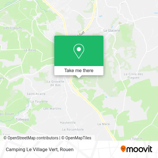 Camping Le Village Vert map