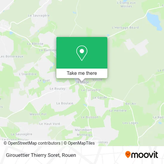 Girouettier Thierry Soret map