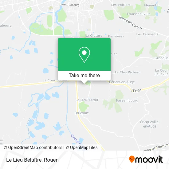 Le Lieu Belaître map
