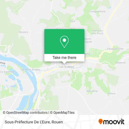 Sous-Préfecture De L'Eure map
