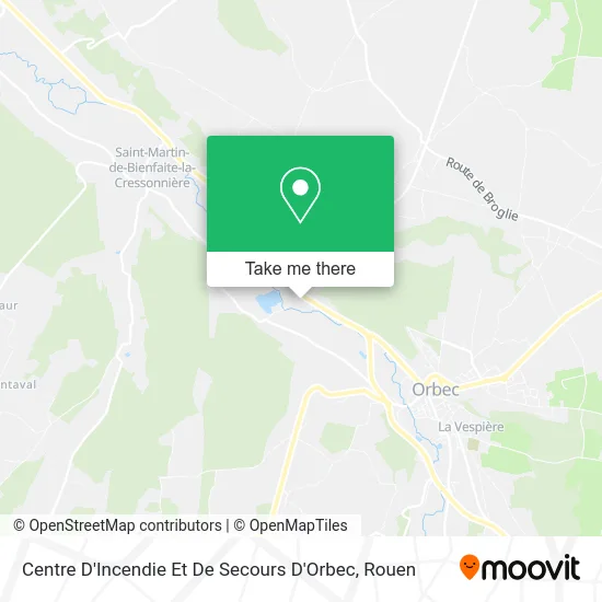 Centre D'Incendie Et De Secours D'Orbec map
