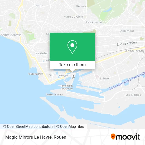 Magic Mirrors Le Havre map