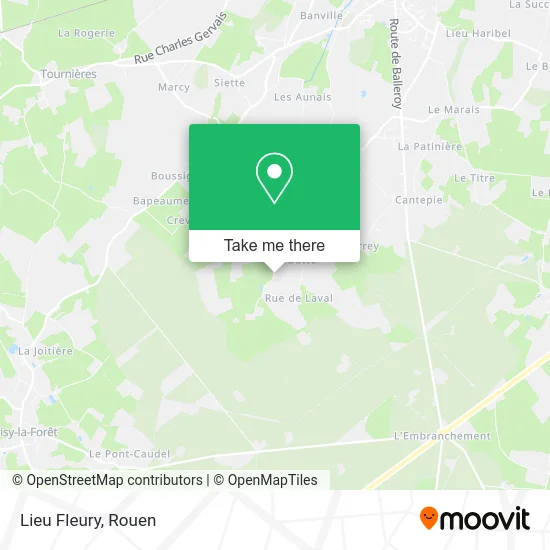 Lieu Fleury map
