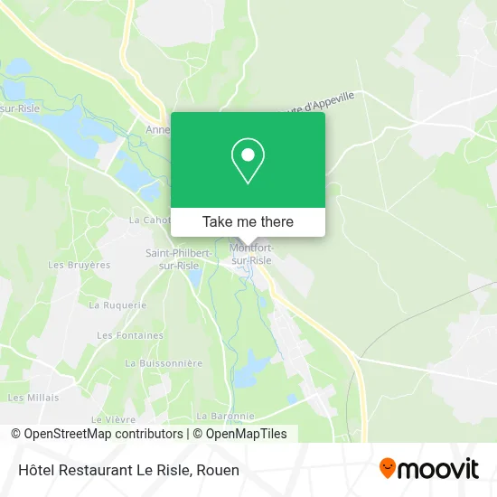 Hôtel Restaurant Le Risle map
