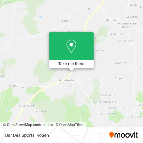 Bar Des Sports map