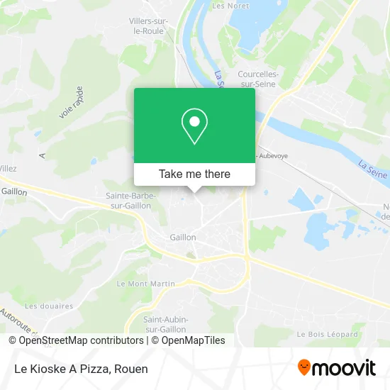 Le Kioske A Pizza map