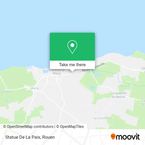 Statue De La Paix map