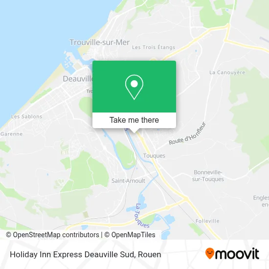 Holiday Inn Express Deauville Sud map