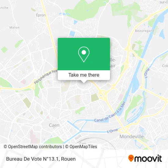 Bureau De Vote N°13.1 map
