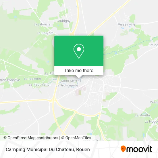 Camping Municipal Du Château map