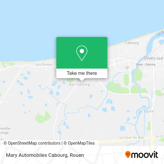 Mary Automobiles Cabourg map