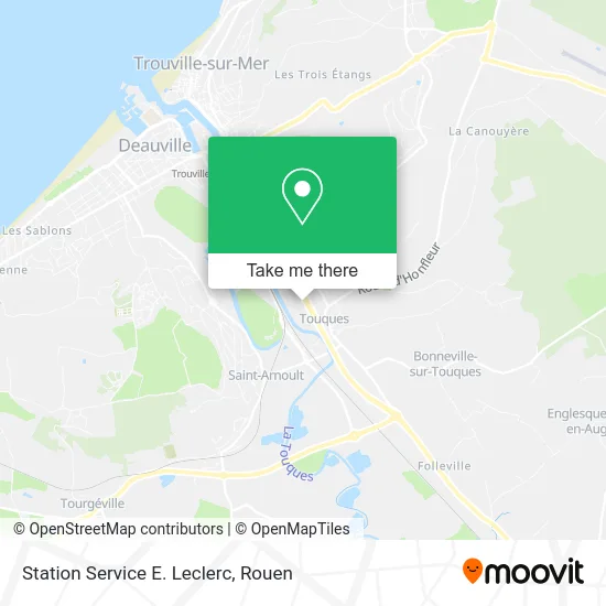 Station Service E. Leclerc map