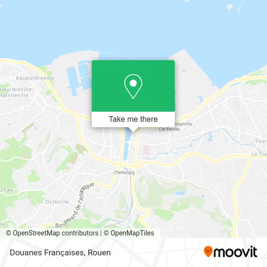 Douanes Françaises map