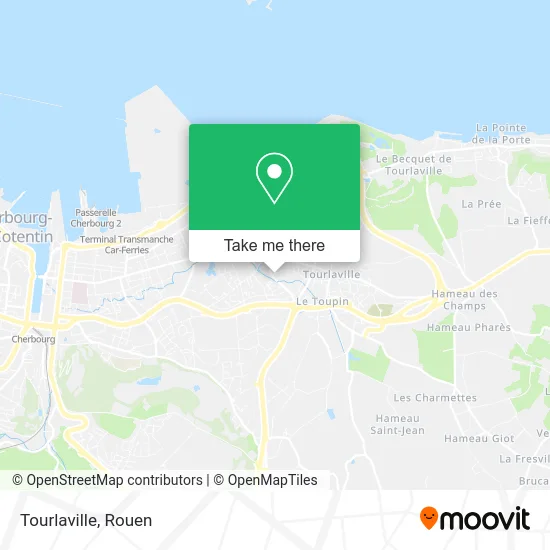 Tourlaville map