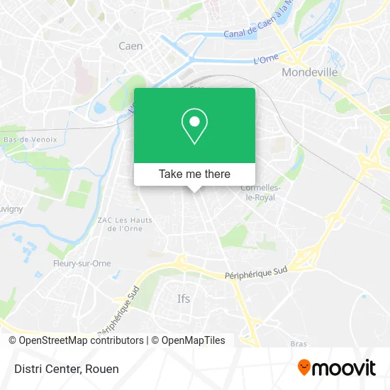 Distri Center map