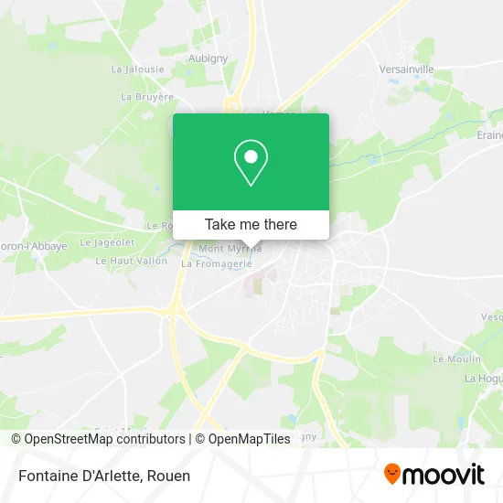 Fontaine D'Arlette map