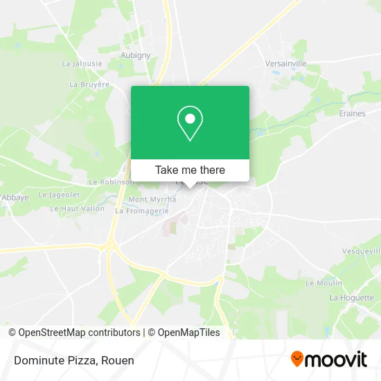 Dominute Pizza map