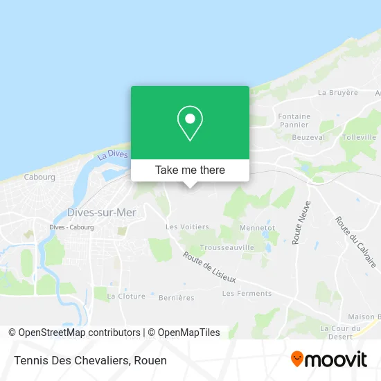 Tennis Des Chevaliers map