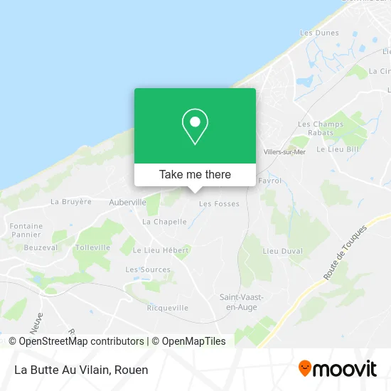 La Butte Au Vilain map