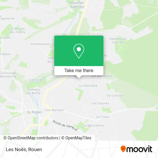 Les Noës map